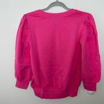 Pink Puff Sleeve Sweatshirt Photo 3