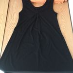 None Womens Knot Front Dress Stretchy Soft Liteweight Comfy Black Size Small/Medium Photo 0