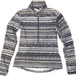 Nike Pro Hyperwarm Dri-Fit Pullover Top Quarter Zip Gray Pixel Fair Isle Medium Photo 3