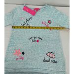 Lilly Pulitzer NWT Sweater XS Blue Marled Sail Away Beach Graphic Photo 5