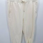 Calia Pants Women XXL NWT Cream Unbleached Straight Leg Crop Drawstring Photo 8