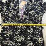 Scotch & Soda NWT Size L Black Yellow Floral Draped Blazer Belted Garden Girl Photo 3
