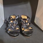 Top Moda  Black Wedge Heel Sandals (10) Photo 1