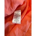 Entro  Flutter Sleeve V-Neck Tiered Mini Dress Cotton Orange Women's Size Medium Photo 4