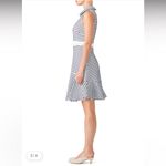 Shoshanna Salome Shirtdress  geometric  blue formal event designer fall $459 8 Photo 2