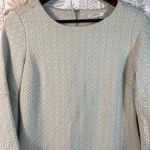 Tyler Böe Textured Geometric Bell Sleeve Dress Women's Medium Gray Beige Photo 1