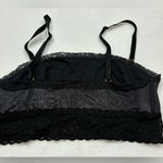 Victoria's Secret Vintage Victoria’s Secret Woman’s Lace Lined Black Sports Bra Size Medium Photo 2