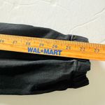 8th of LA Black Denim Cropped Pullover Jacket Quarter Zip Elastic Cuff Sz L Size L Photo 6