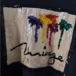 Vintage Mirage Las Vegas Black Sequin Crewneck Sweatshirt Sequined Design Size M Photo 1