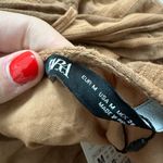 ZARA  Asymmetrical One Shoulder Wrap Halter Beaded Boho Top Size Medium NWT Photo 6