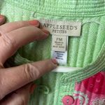 Appleseeds petites size PM reversible jacket paisley to lime green. Quilted Green Photo 5