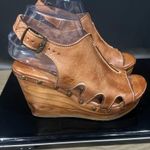 Women's Tan Leather Peep Photo 0