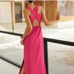 Commense Cotton & Linen Crisscross Long Dress size M Pink Size M Photo 1