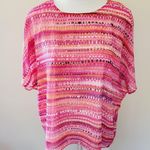 Bonworth  printed jewel neck dolman  blouse size sp Photo 0
