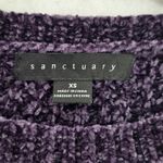 Sanctuary Purple Chunky Crop Coquette Pullover Soft Y2K Cozy Chenille Sweater XS Photo 12