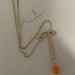 Kendra Scott  Demi Charm Necklace Gold Papaya Mother Of Pearl Photo 1