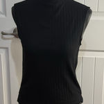 Madewell NWT ‎ Rib Mockneck Sweater Tank Black Size S Photo 0