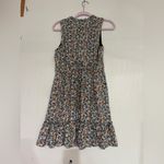 Iz Byer  Navy Floral Dress Photo 2