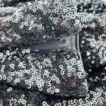 H&M | Black Legging Ponte Pants Sequin Sequined Pants Size + Ankle Zip | Size 6 Photo 7