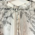Zimmermann 100% Silk Floral Sheer Flowy Ruffle Blouse Size 1 Photo 8