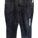 Old Navy  OG Straight High Rise Ankle Jeans Women's 14 Washed Black Denim NWT Photo 0