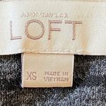 Loft dark grey with thin black stripes bodycon striped dress. Size XS. EUC Photo 5