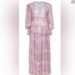 Rococo Sand Etre Metallic Maxi Dress Pink Multi Size L Photo 1