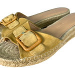 Veronica Beard  Apa Suede Buckle Espadrille Sandals Desert Beige Size 7 Photo 0