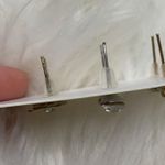 NWOT Gold Stud Faux Diamond/ Bow Earring Photo 4