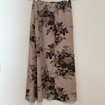 ZARA Brown Floral Long Skirt vintage Photo 2
