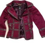 Arden B Pink/Purple Leather Jacket Photo 4