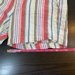 Old Navy  Everyday‎ Linen Blend Shorts Womens 16 Striped Mid-Rise Casual Colorful Photo 10