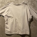 ZARA Trafuluc Shirt Women's Size Medium Loose Fit Minimilist Cream Tan Long Slv Photo 2