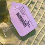 Karlie NWT Satin Pleated Button Up in Honeydew - size Small Photo 4