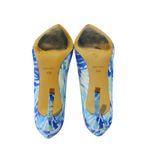 Nine West  Pointed Toe Stiletto Heels 9.5 M Blue Tie Dye Dress Pumps Statement Photo 8