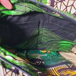 FURAHA Green, Tan, Multicolor Abstract Print Woven, Sustainable, Shoulder Bag Green Photo 7