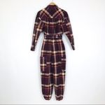 Urban Outfitters  Adam Plaid Jumpsuit in Burgundy | Size S Photo 7