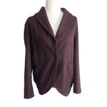 Lilka Women's Burgundy Solid Blazer Size Medium Red Photo 1