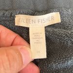Eileen Fisher  Sz XL Organic Cotton Terry‎ Crop Sweat Pants In Eucalyptus Pull On Photo 2