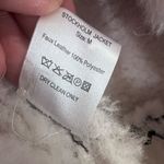 OW Collection STOCKHOLM JACKET Faux Leather Shearling Lined Biker Black M Size M Photo 7