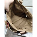 Woolrich x Target NWT Khaki Brown Large Canvas Tote Bag with Removable Carabiner Photo 2