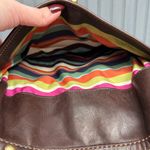 Coach Vintage Lily Legacy Brown Leather Tote Turnlock Hardware Strap Dark Brown Photo 12