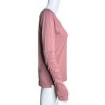 Fabletics Shirt Womens Small Orchid Pink Cashel Top Ruched Sleeve Athleisure Photo 1