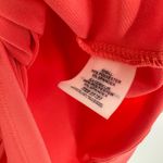 Ivanka Trump  size medium short sleeve blouse top shirt coral color zip detail‎ Photo 4