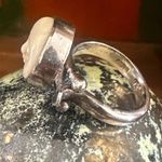 Sajen Sterling Silver Carved Moon Goddess Face Ring Photo 4