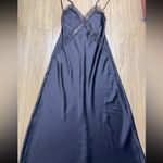 ZARA SATIN LACE MIDI DRESS XS Photo 5