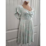 Torrid Super Soft Knit Twist Front Skater Dress Sz 0 US 12 Pockets High Waist Photo 2