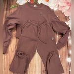 PINK - Victoria's Secret PINK Mauve Matching Sweatshirt Set Photo 3