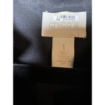 Chico's  Open Front Black Floral Embroidered Jacket Womens 1/M Crochet Lace Boho Photo 2