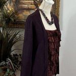 Apt. 9  Women Size Small Knit Open Draped Ruffle Cardigan Coverup 3/4 Sleeve Photo 6